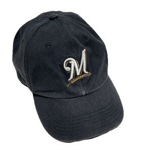 Milwaukee Brewers Blue Kids/Youth Medium Hat Fitted Ball Cap Baseball